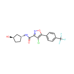 O=C(N[C@@H]1CC[C@@H](O)C1)c1noc(-c2ccc(C(F)(F)F)cc2)c1Cl ZINC000066066654