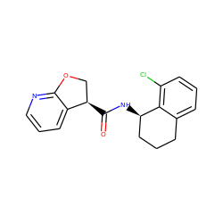 O=C(N[C@@H]1CCCc2cccc(Cl)c21)[C@@H]1COc2ncccc21 ZINC000205629236