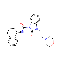 O=C(N[C@@H]1CCCc2ccccc21)n1c(=O)n(CCN2CCOCC2)c2ccccc21 ZINC000040972306