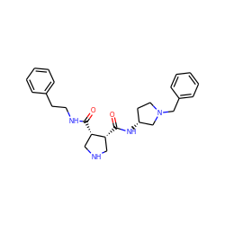 O=C(N[C@@H]1CCN(Cc2ccccc2)C1)[C@@H]1CNC[C@@H]1C(=O)NCCc1ccccc1 ZINC000084710967