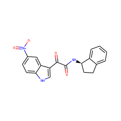 O=C(N[C@@H]1CCc2ccccc21)C(=O)c1c[nH]c2ccc([N+](=O)[O-])cc12 ZINC000013863236