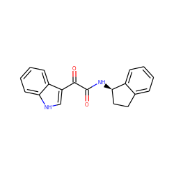 O=C(N[C@@H]1CCc2ccccc21)C(=O)c1c[nH]c2ccccc12 ZINC000013863234