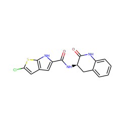 O=C(N[C@@H]1Cc2ccccc2NC1=O)c1cc2cc(Cl)sc2[nH]1 ZINC000034855090