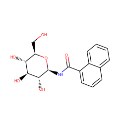 O=C(N[C@@H]1O[C@H](CO)[C@@H](O)[C@H](O)[C@H]1O)c1cccc2ccccc12 ZINC000040980449