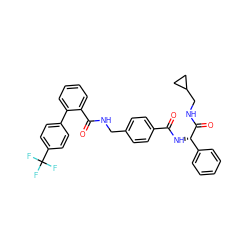 O=C(N[C@H](C(=O)NCC1CC1)c1ccccc1)c1ccc(CNC(=O)c2ccccc2-c2ccc(C(F)(F)F)cc2)cc1 ZINC000036184491