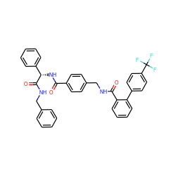 O=C(N[C@H](C(=O)NCc1ccccc1)c1ccccc1)c1ccc(CNC(=O)c2ccccc2-c2ccc(C(F)(F)F)cc2)cc1 ZINC000036184506