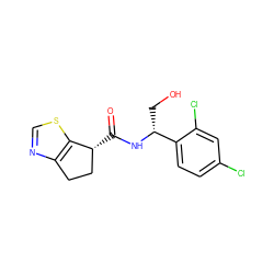 O=C(N[C@H](CO)c1ccc(Cl)cc1Cl)[C@@H]1CCc2ncsc21 ZINC000220861365