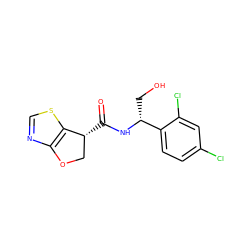 O=C(N[C@H](CO)c1ccc(Cl)cc1Cl)[C@@H]1COc2ncsc21 ZINC000220866262
