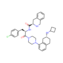 O=C(N[C@H](Cc1ccc(Cl)cc1)C(=O)N1CCN(c2cccc3c2C[C@H](NC2CCC2)CC3)CC1)[C@H]1Cc2ccccc2CN1 ZINC000096309531