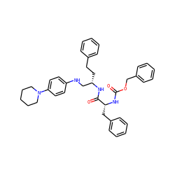 O=C(N[C@H](Cc1ccccc1)C(=O)N[C@@H](CCc1ccccc1)CNc1ccc(N2CCCCC2)cc1)OCc1ccccc1 ZINC000027988768