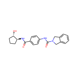 O=C(N[C@H]1CCC[C@@H]1O)c1ccc(NC(=O)N2Cc3ccccc3C2)cc1 ZINC000166229258