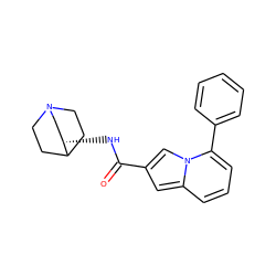 O=C(N[C@H]1CN2CCC1CC2)c1cc2cccc(-c3ccccc3)n2c1 ZINC000218947868