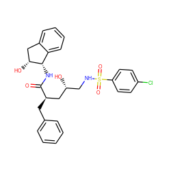 O=C(N[C@H]1c2ccccc2C[C@H]1O)[C@H](Cc1ccccc1)C[C@H](O)CNS(=O)(=O)c1ccc(Cl)cc1 ZINC001772619570