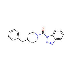 O=C(N1CCC(Cc2ccccc2)CC1)n1nnc2ccccc21 ZINC000095574877