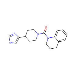 O=C(N1CCC(c2c[nH]cn2)CC1)N1CCCc2ccccc21 ZINC000071318598