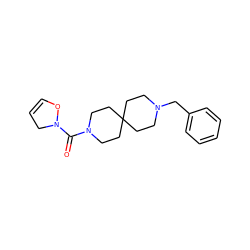 O=C(N1CCC2(CCN(Cc3ccccc3)CC2)CC1)N1CC=CO1 ZINC000064560301