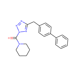 O=C(N1CCCCC1)n1nnc(Cc2ccc(-c3ccccc3)cc2)n1 ZINC000096258199