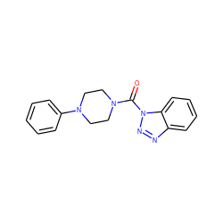 O=C(N1CCN(c2ccccc2)CC1)n1nnc2ccccc21 ZINC000095579539