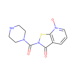 O=C(N1CCNCC1)n1sc2c(ccc[n+]2[O-])c1=O ZINC001772607041