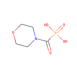 O=C(N1CCOCC1)P(=O)(O)O ZINC000013561097