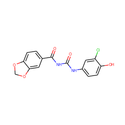 O=C(NC(=O)c1ccc2c(c1)OCO2)Nc1ccc(O)c(Cl)c1 ZINC000038441991