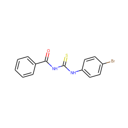 O=C(NC(=S)Nc1ccc(Br)cc1)c1ccccc1 ZINC000000230632