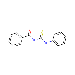 O=C(NC(=S)Nc1ccccc1)c1ccccc1 ZINC000005421298