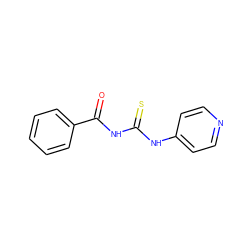 O=C(NC(=S)Nc1ccncc1)c1ccccc1 ZINC000000109880