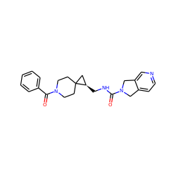 O=C(NC[C@@H]1CC12CCN(C(=O)c1ccccc1)CC2)N1Cc2ccncc2C1 ZINC001772650154