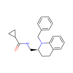 O=C(NC[C@@H]1CCc2ccccc2N1Cc1ccccc1)C1CC1 ZINC000473112092