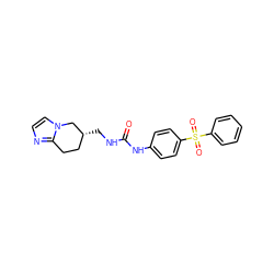 O=C(NC[C@@H]1CCc2nccn2C1)Nc1ccc(S(=O)(=O)c2ccccc2)cc1 ZINC000096271376