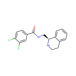 O=C(NC[C@@H]1NCCc2ccccc21)c1ccc(Cl)c(Cl)c1 ZINC000319568538