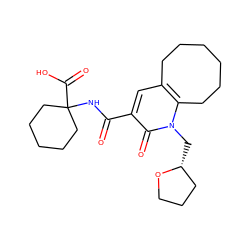 O=C(NC1(C(=O)O)CCCCC1)c1cc2c(n(C[C@@H]3CCCO3)c1=O)CCCCCC2 ZINC000084596804