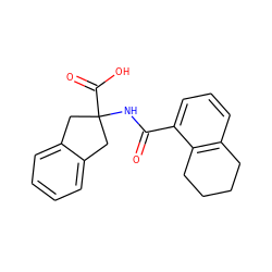 O=C(NC1(C(=O)O)Cc2ccccc2C1)c1cccc2c1CCCC2 ZINC000146485596