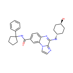 O=C(NC1(c2ccccc2)CCCC1)c1ccc2nc(N[C@H]3CC[C@H](O)CC3)c3nccn3c2c1 ZINC000299845012