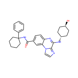 O=C(NC1(c2ccccc2)CCCCC1)c1ccc2nc(N[C@H]3CC[C@H](O)CC3)c3nccn3c2c1 ZINC000299845096