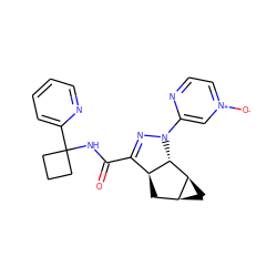 O=C(NC1(c2ccccn2)CCC1)C1=NN(c2c[n+]([O-])ccn2)[C@@H]2[C@H]3C[C@H]3C[C@@H]12 ZINC000169313062