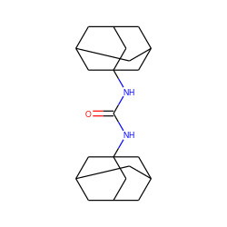 O=C(NC12CC3CC(CC(C3)C1)C2)NC12CC3CC(CC(C3)C1)C2 ZINC000003895079