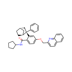 O=C(NC1CCCC1)c1ccc(OCc2ccc3ccccc3n2)cc1[C@]1(c2ccccc2)C[C@H]2CC[C@H]1C2 ZINC000101508190