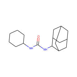 O=C(NC1CCCCC1)NC1C2CC3CC(C2)CC1C3 ZINC000038146017