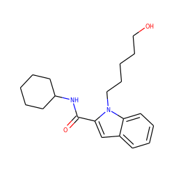 O=C(NC1CCCCC1)c1cc2ccccc2n1CCCCCO ZINC001772615667