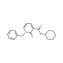 O=C(NC1CCCCC1)c1cccn(Cc2ccccc2)c1=O ZINC000084635255