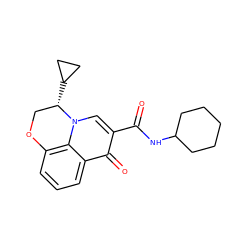 O=C(NC1CCCCC1)c1cn2c3c(cccc3c1=O)OC[C@@H]2C1CC1 ZINC000095553959