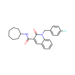 O=C(NC1CCCCCC1)c1cc2ccccc2n(Cc2ccc(F)cc2)c1=O ZINC000084635520