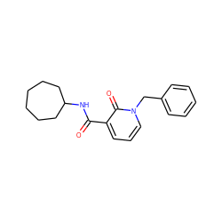 O=C(NC1CCCCCC1)c1cccn(Cc2ccccc2)c1=O ZINC000096632551