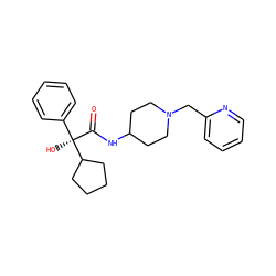 O=C(NC1CCN(Cc2ccccn2)CC1)[C@](O)(c1ccccc1)C1CCCC1 ZINC000013835819
