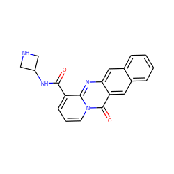 O=C(NC1CNC1)c1cccn2c(=O)c3cc4ccccc4cc3nc12 ZINC000169349303