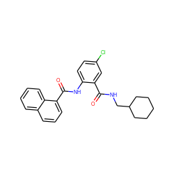 O=C(NCC1CCCCC1)c1cc(Cl)ccc1NC(=O)c1cccc2ccccc12 ZINC000035933497