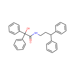 O=C(NCCC(c1ccccc1)c1ccccc1)C(O)(c1ccccc1)c1ccccc1 ZINC000040402377