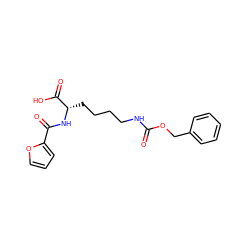 O=C(NCCCC[C@H](NC(=O)c1ccco1)C(=O)O)OCc1ccccc1 ZINC000040940491